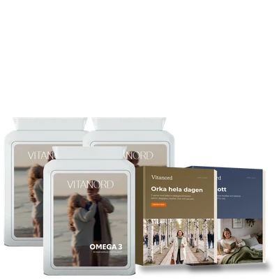 3 burkar Vitanord Omega-3 + gratis e-böcker